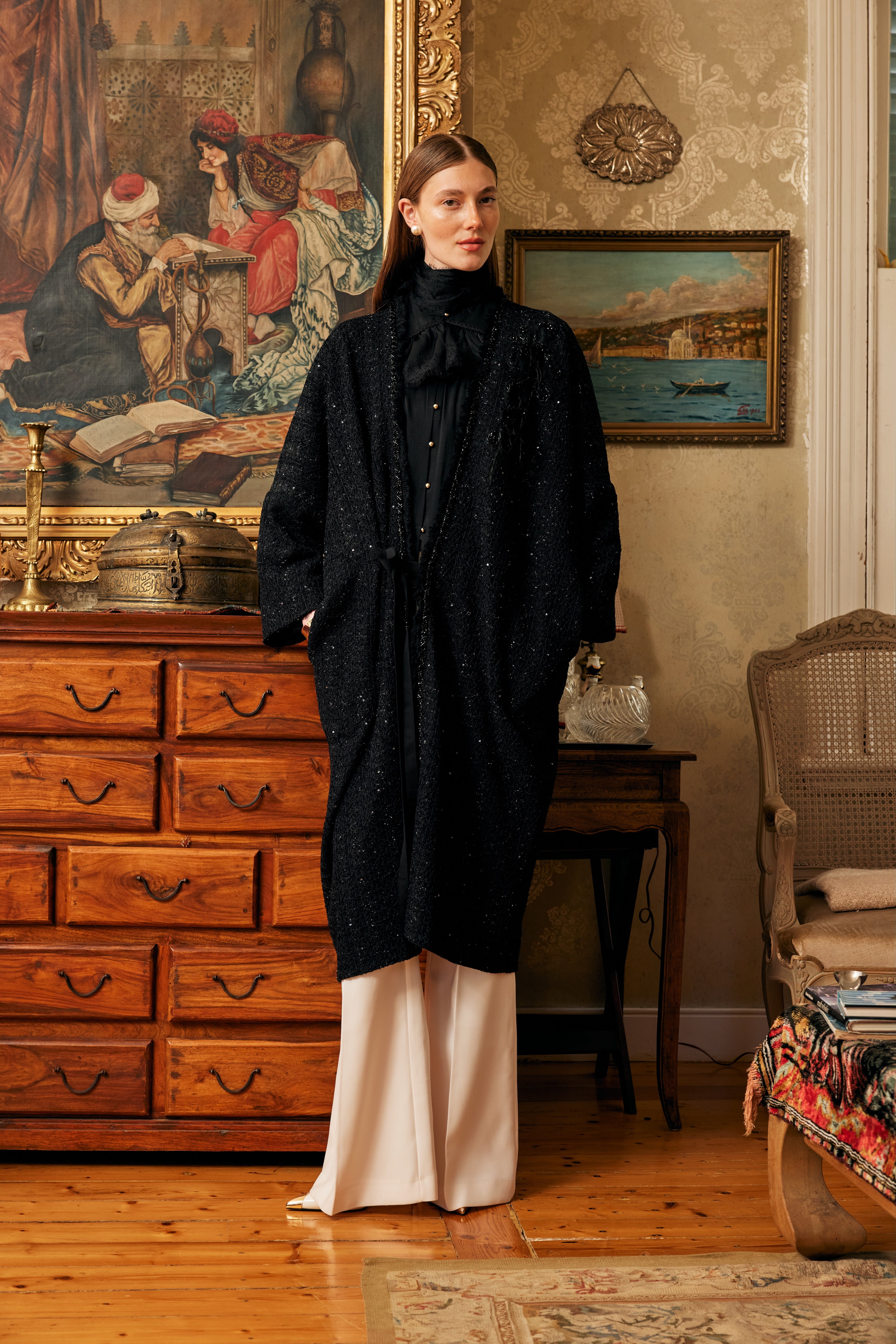 Püsküllü Kimono