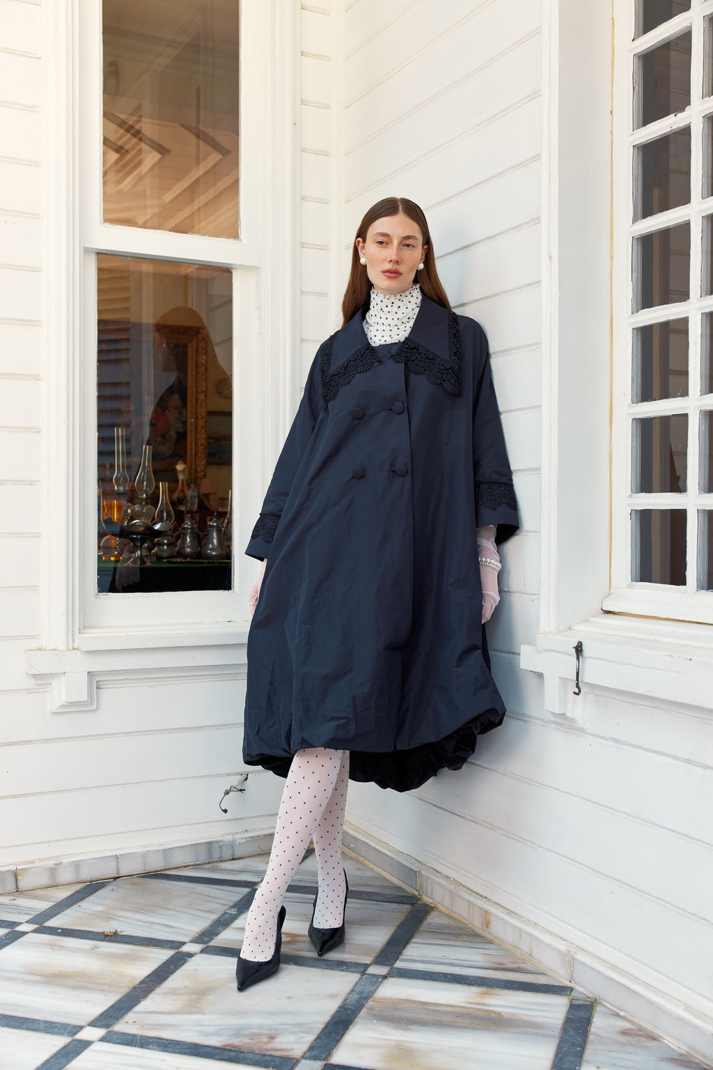 Retro Trench ( SİYAH )