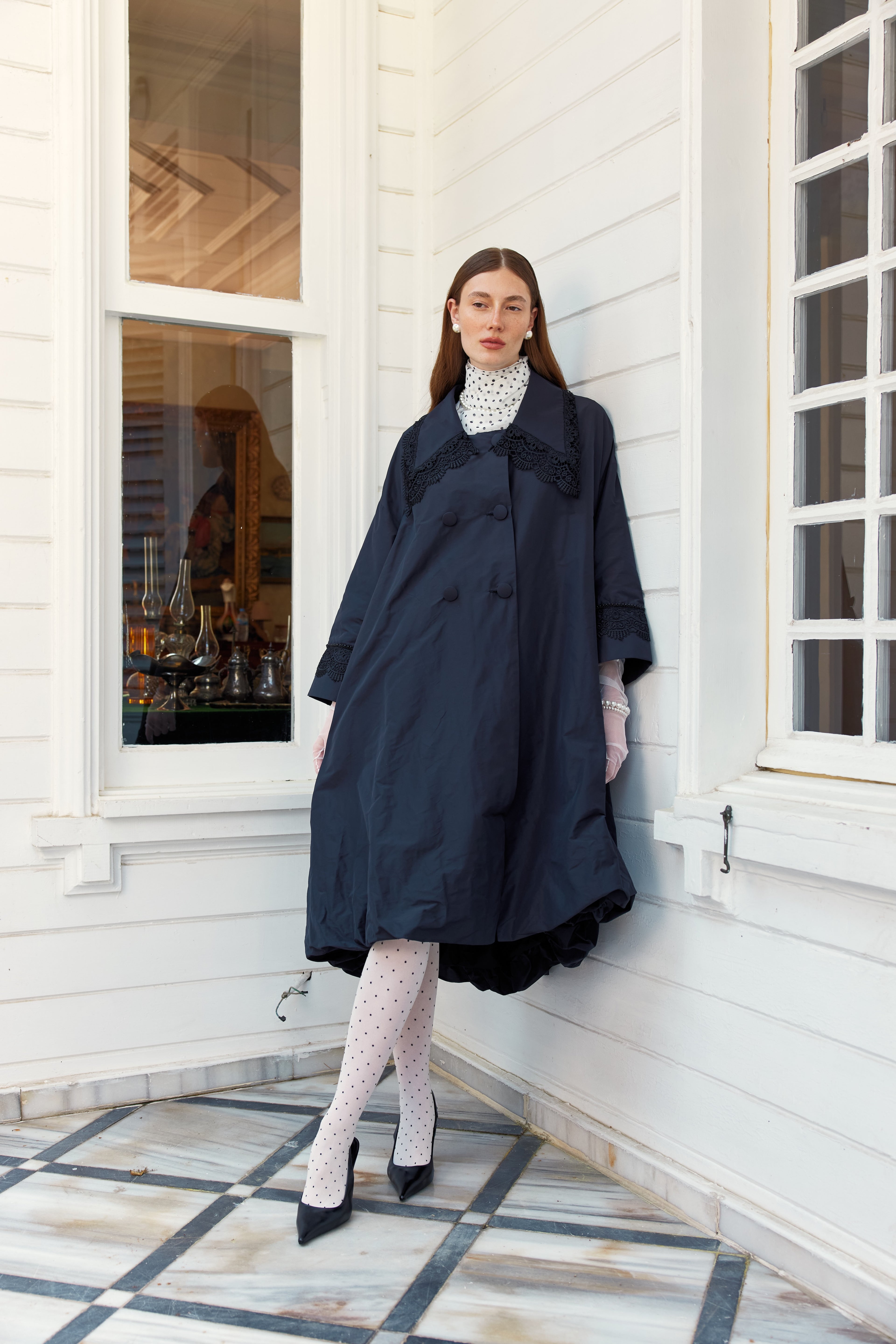Retro Trench ( SİYAH )