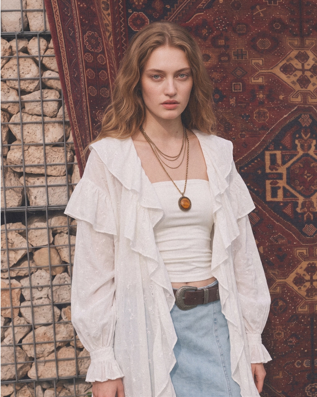 Romance Kaftan ( Ekru )